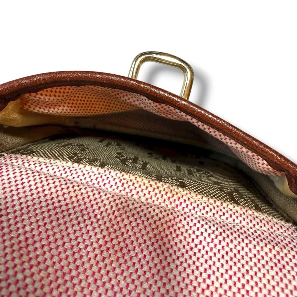 VTG Dooney and Bourke Y2K‎ Letter Carrier Signature Monogram Crossbody Bag Purse - Picture 10 of 15